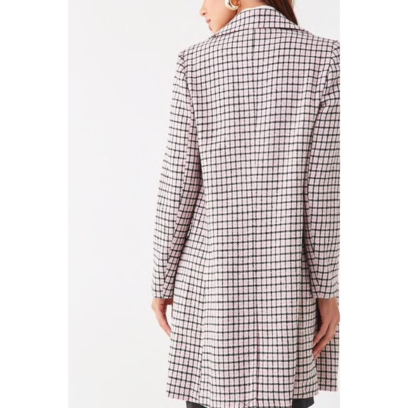 Forever21 Houndstooth Double-Breasted Coat - Picture 3 of 8